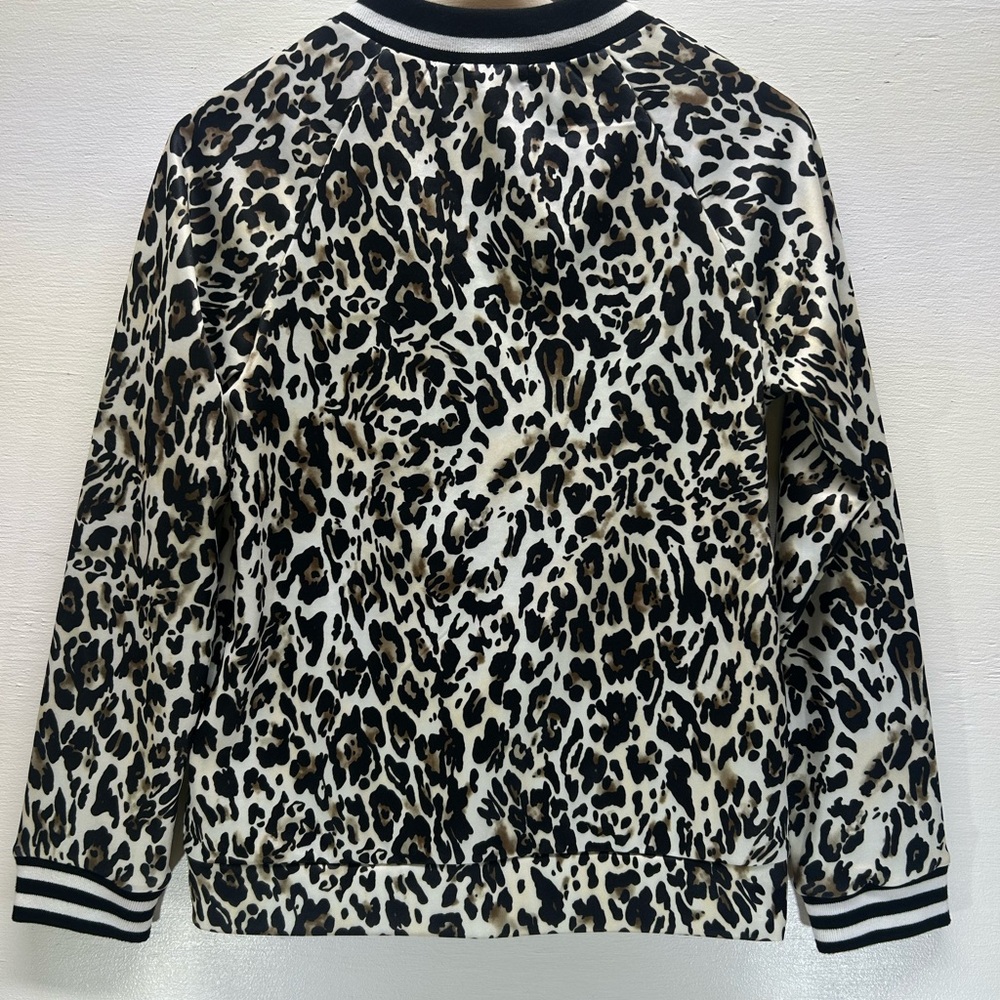 Leopard Print Bomber Jacket - Picture 2 of 3
